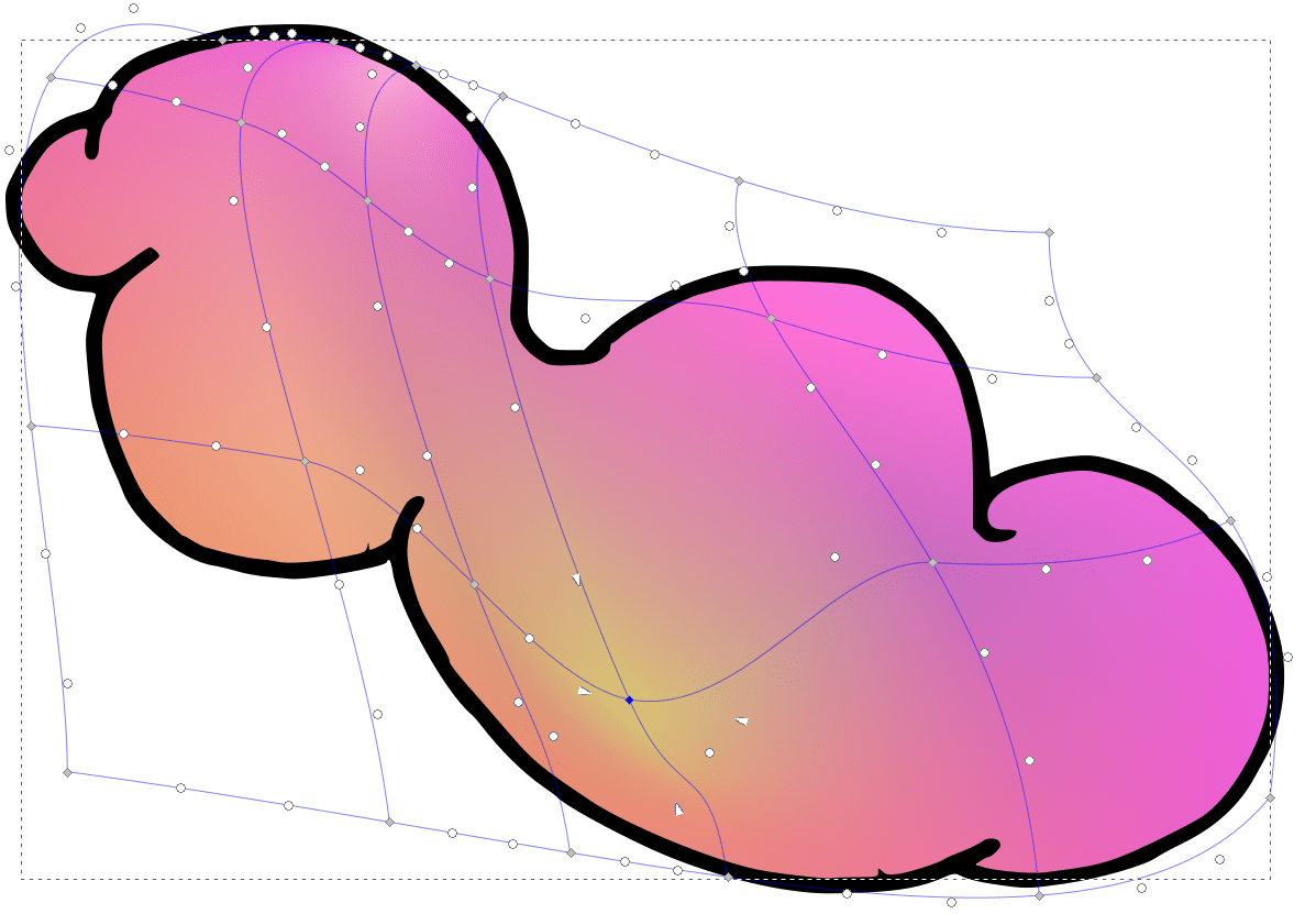 Moln med mesh-gradient